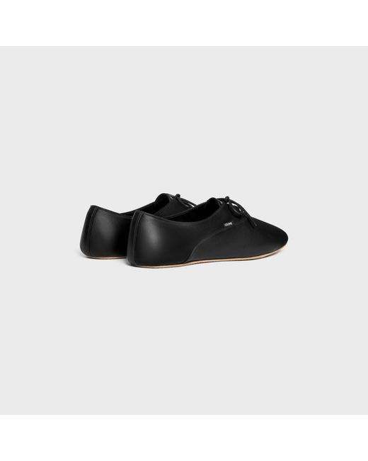 Céline Black Ballet Lace-Up Shoe