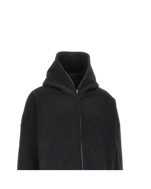 Entire studios Black Zip-Up Hoodie for men