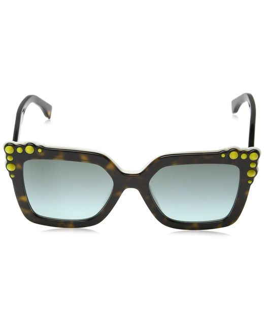 Fendi White Square Sunglasses