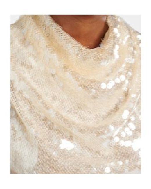 Altuzarra Natural Sequined Top