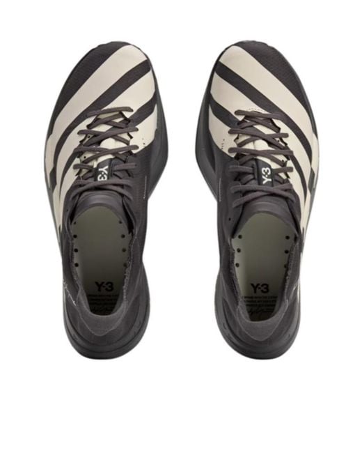 Y-3 Black Adios Pro 4 Lace-Up Sneakers for men
