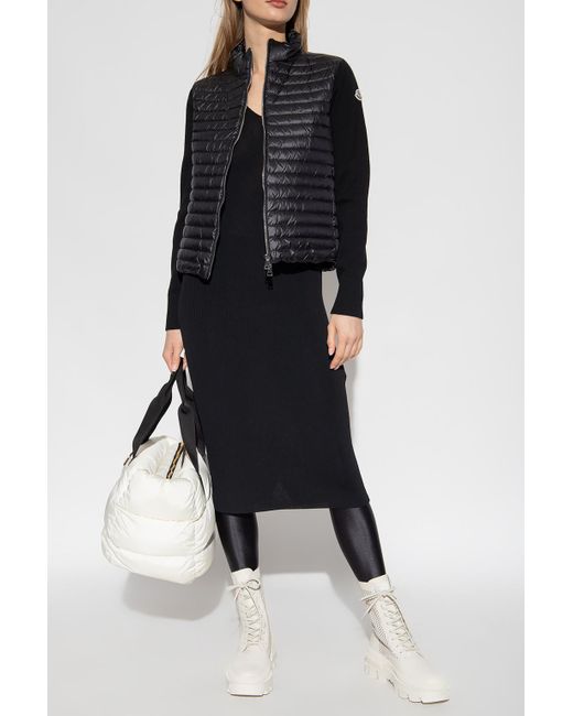 Moncler Blue Knitted Midi Dress