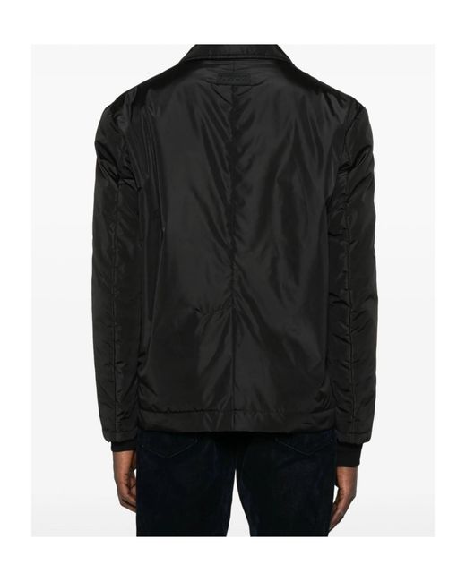 DSquared² Black Flap-Pocket Buttoned Jacket for men
