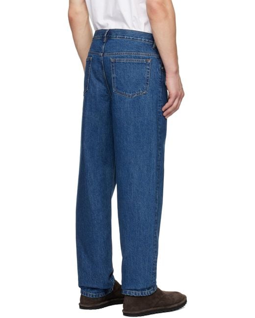 A.P.C. Blue Fairfax Straight Leg Jeans