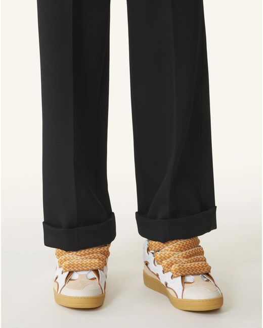 Lanvin Natural Curb Sneakers for men