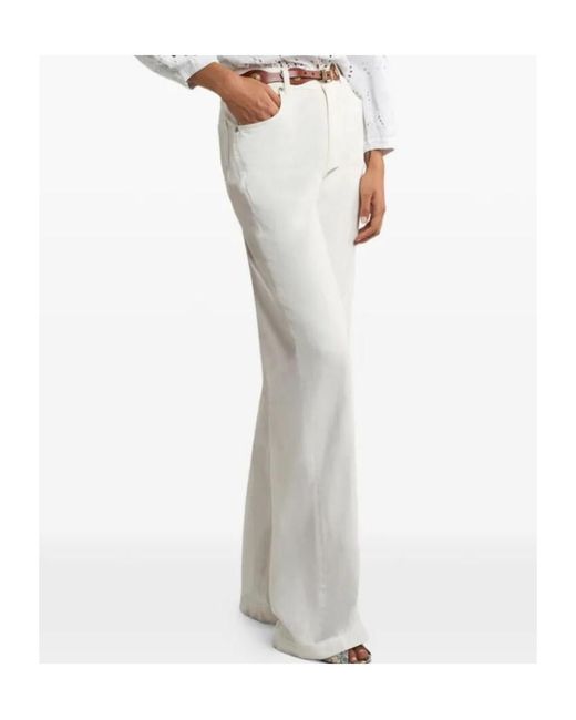 Etro White Straight-Leg Jeans