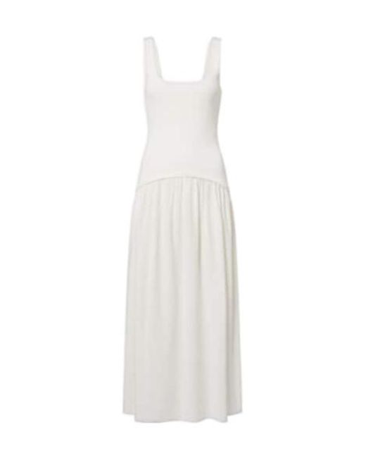 Rebecca Vallance White Jersey Maxi Dress