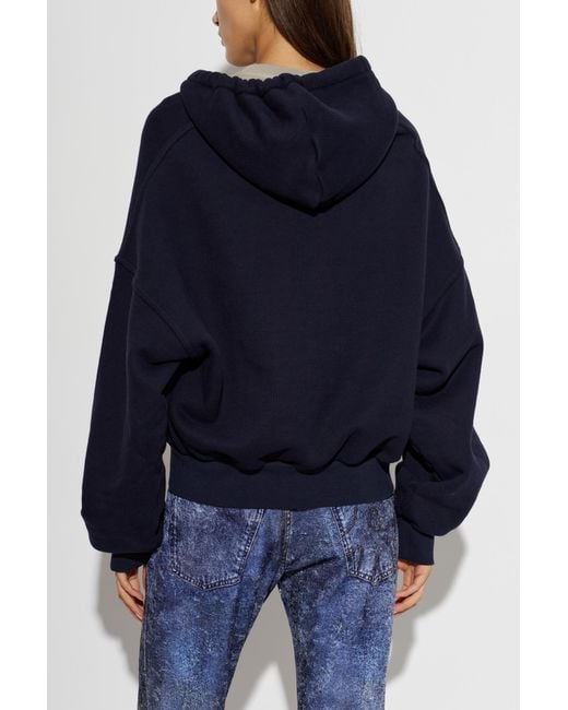 AVAVAV Blue Logo Zip-Up Hoodie