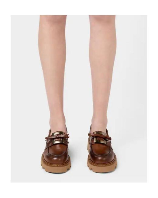 Roger Vivier Brown Viv' Rangers Truck Boat Shoes