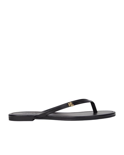Ralph Lauren White Lightweight Flip Flops