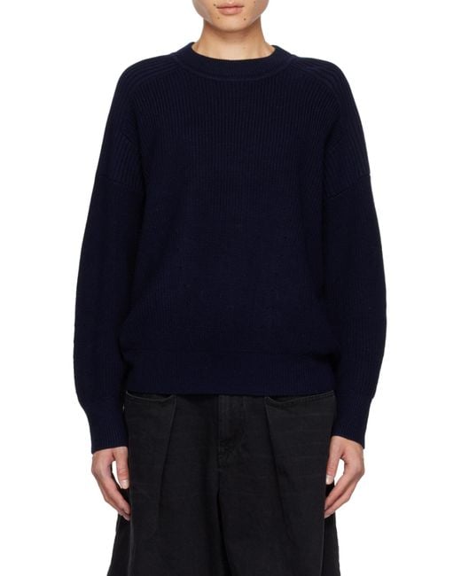 Isabel Marant Blue Crewneck Knitted Jumper for men