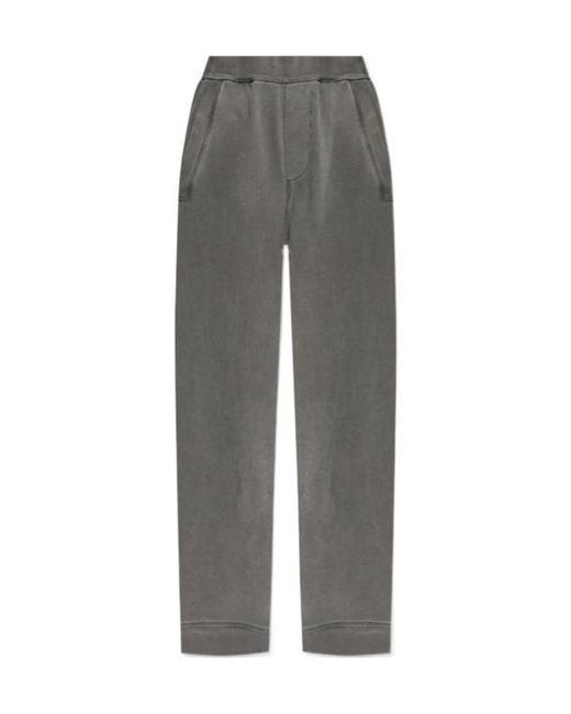 DSquared² Gray Wide Leg Sweatpants