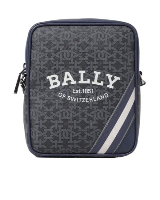 Bally Gray Square Cross-Body Bag for men