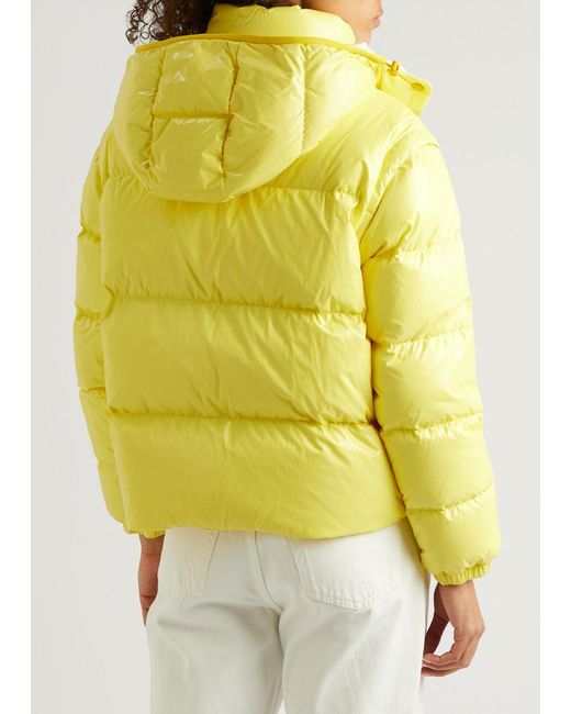 Moncler Yellow Detachable Hood Down Jacket