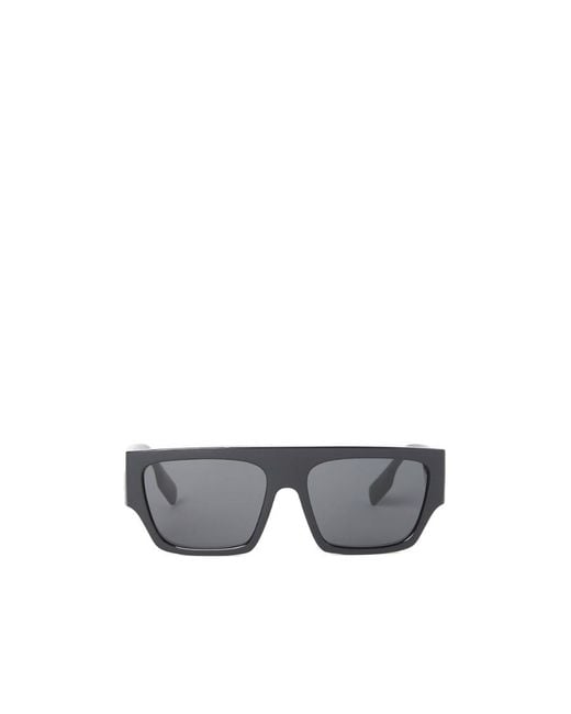 Burberry Gray Logo Sunglasses for men