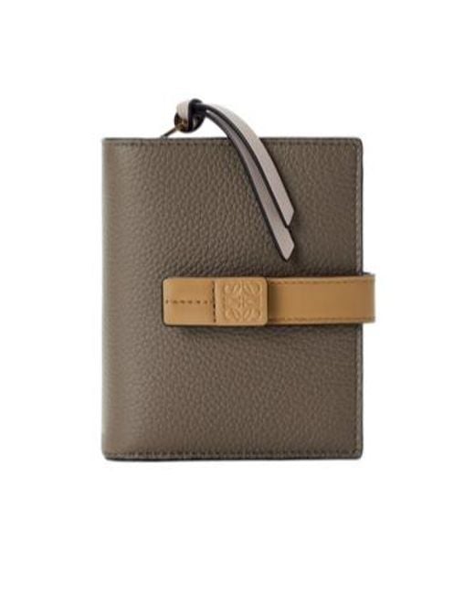 Loewe Gray Compact Zip Wallet