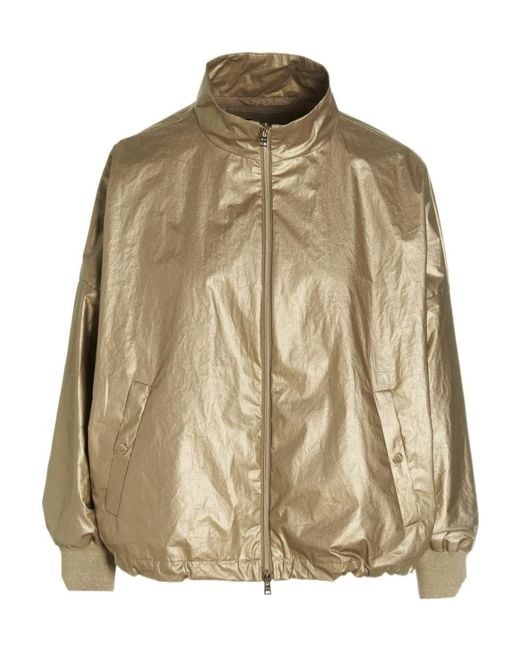 Herno Multicolor High-Neck Bomber Jacket