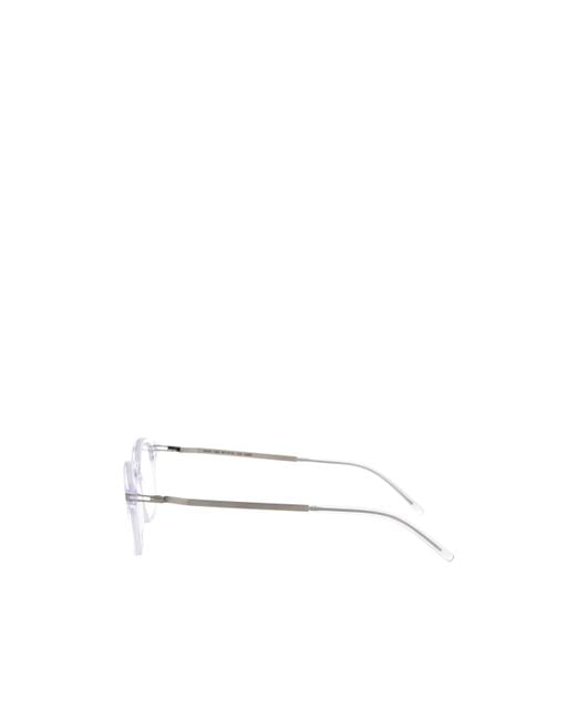 Mykita White Yura Square Frame Glasses for men