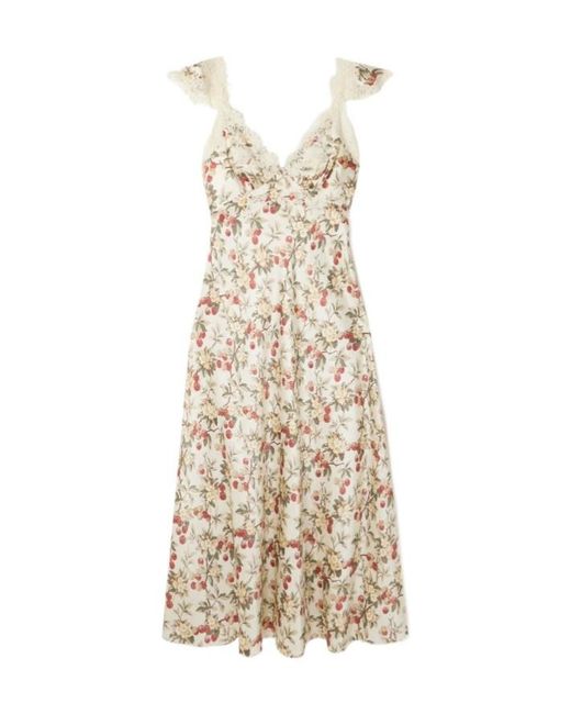 Doen Natural Lace Pattern Dress