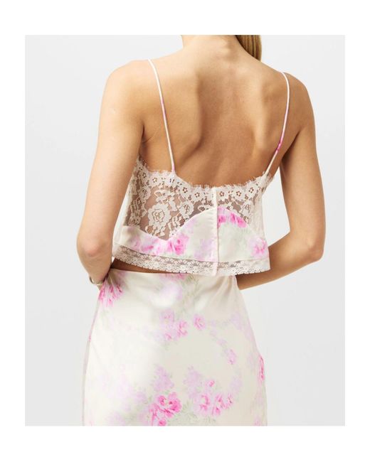 LoveShackFancy Pink Sleeveless Camisole