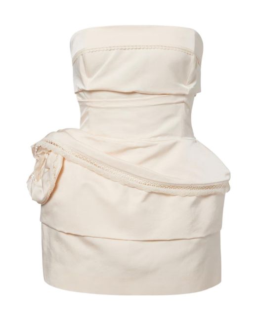 Magda Butrym Natural Asymmetrical Dress