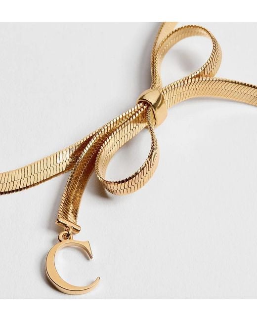Dior Metallic Cd Ribbon Bracelet