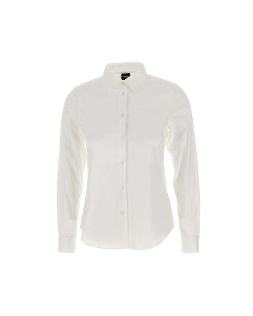 Aspesi White Buttoned Long-Sleeved Shirt