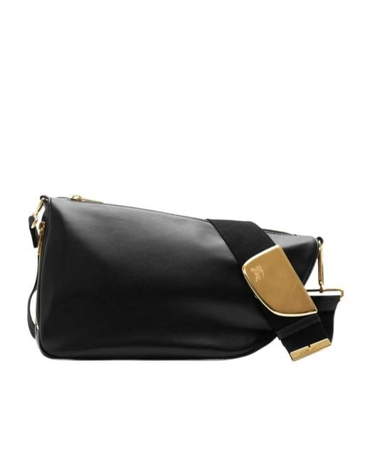 Burberry Black Shield Medium Shoulder Bag