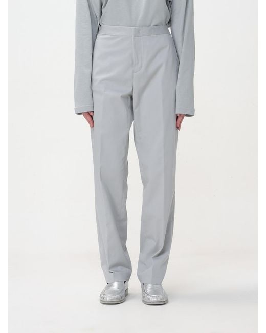 Fabiana Filippi Gray Beaded-Trim Tapered Trousers