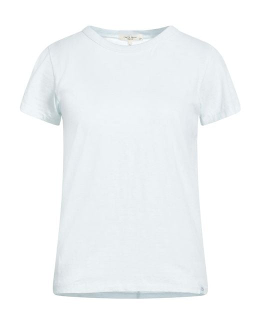 Rag & Bone White Solid Color T-Shirt