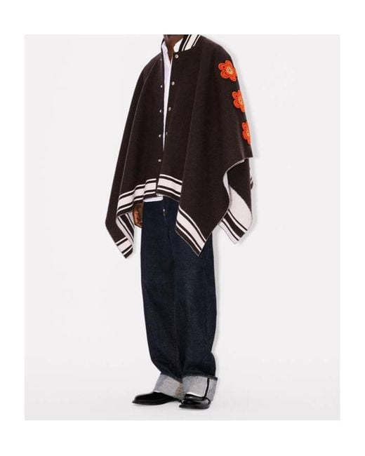 KENZO Black X Futura 2000' Poncho for men