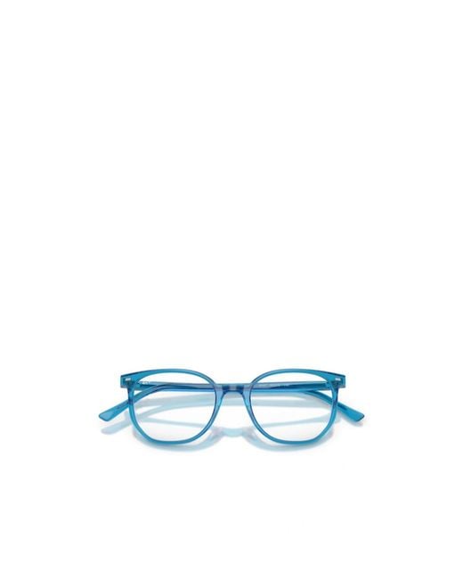 Ray-Ban Blue Geometric Frame Plain Mirror for men