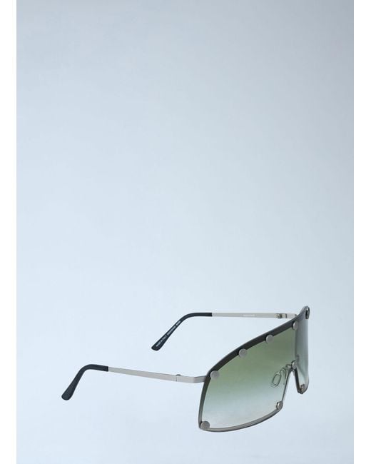 Rick Owens Green Full Frame Sunglasses for men