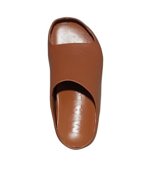 Marni Brown Leather Mules