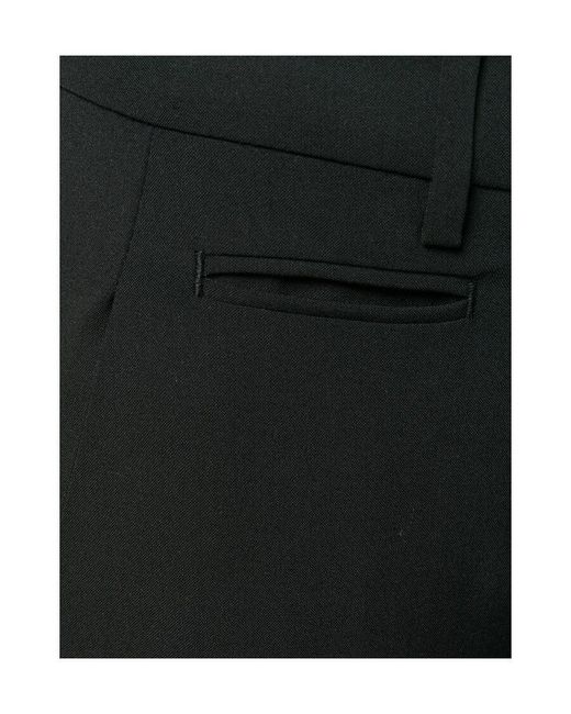 Dondup Black Logo-Plaque Cropped Slim-Fit Trousers