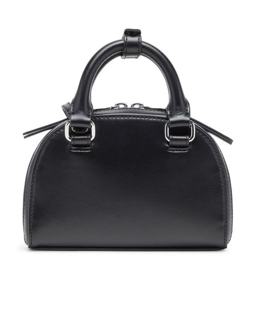 DIESEL Black 1Dr Dome Embossed Logo Crossbody Bag