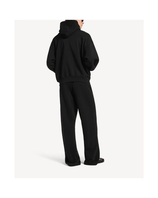 Balenciaga Black Messy Spray Baggy Sweatpants for men