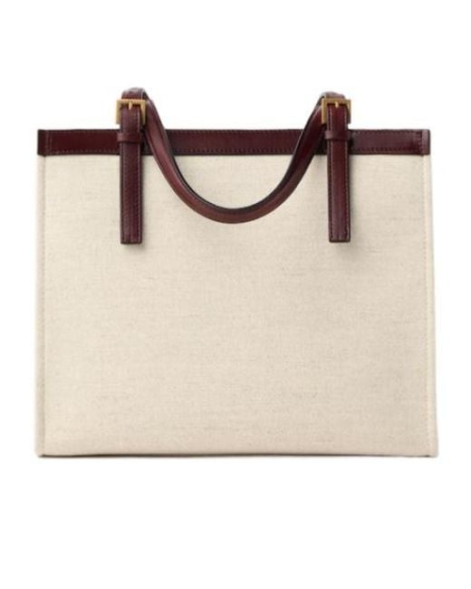 Versace Brown Rivi Re Logo Tote Bag