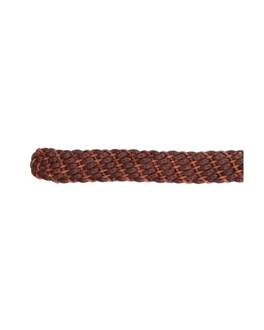 Brunello Cucinelli Brown Braided Belt for men