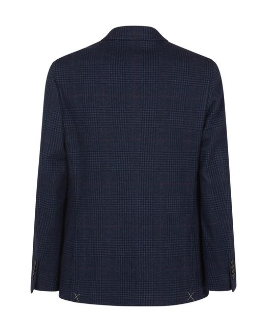 Etro Blue Single Breasted Jacket for men