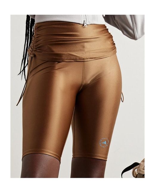 Adidas By Stella McCartney Brown Layered Shorts