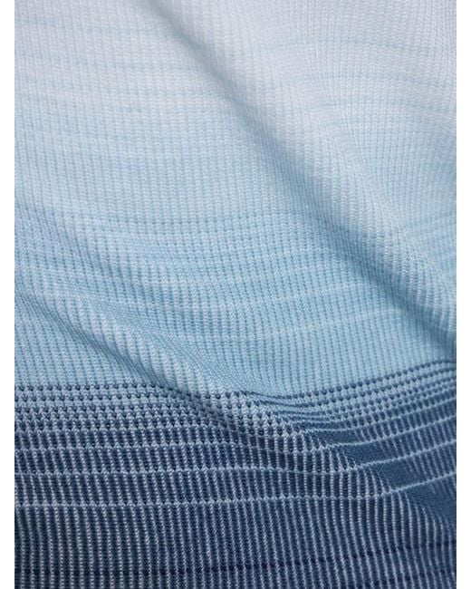 CORDOVA Blue High-Neck Long-Sleeved Knitwear