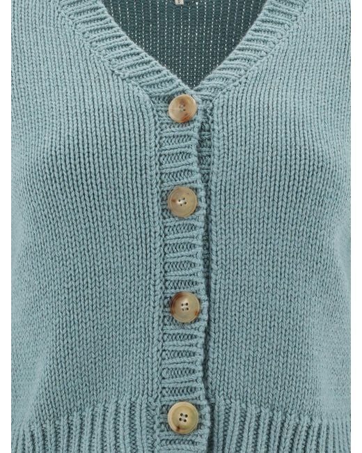 Chloé Blue Chloé Buttoned Cardigan