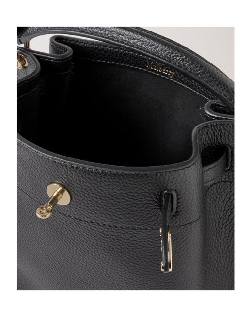 Mulberry Black Islington Turn Lock Bucket Bag