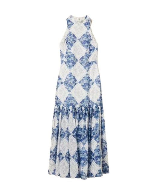 Twinset Blue Floral Print Dress