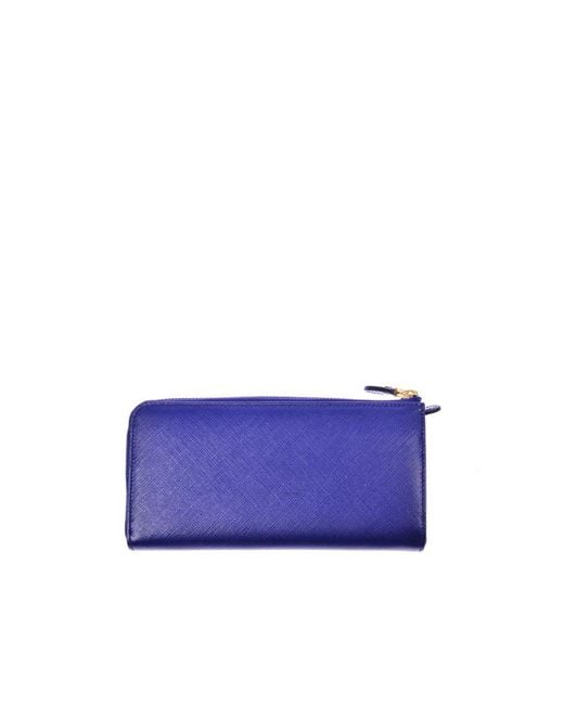 Ferragamo Blue Bow Details Logo Wallet