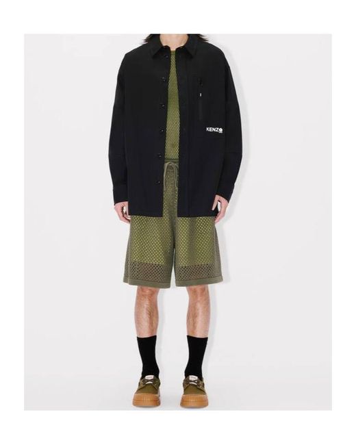 KENZO Black 'Boke Flower 2.0' Oversized Shirt for men