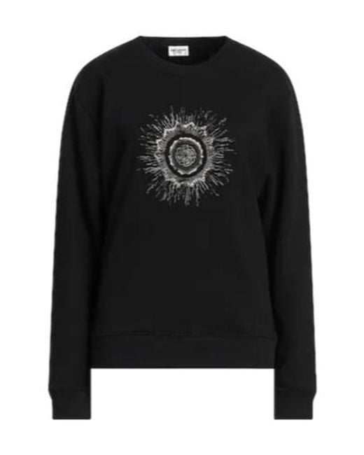 Saint Laurent Black Crew Neck Sweatshirt