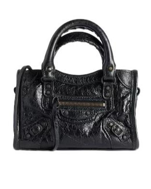 Balenciaga Black Le City Bag Nano Top Handle Bag