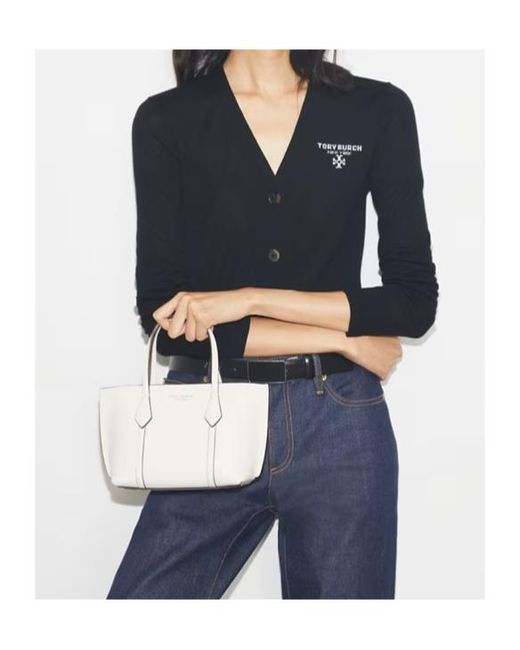 Tory Burch Natural Structured Shoulder Bag